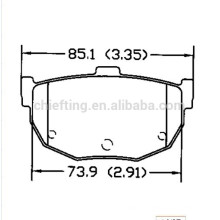 D464 58302-29A00 für Hyundai Kia Nissan icer Bremsbelag